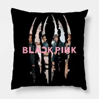 Black Pink Throw Pillow Blackpink — Purple Retro Ver.