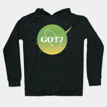 هودي سحاب Got7 — إصدار "GOT7" — Got7 Black Hoodie