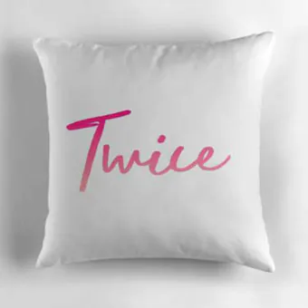 Twice Plush Pillow — Pink Edition