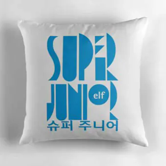 Super Junior Plush Pillow — Pink Edition