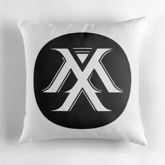 Monsta X Throw Pillow Monsta — Black Stylish Ver.