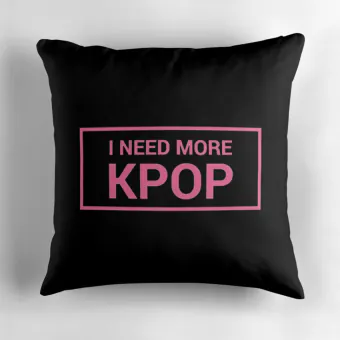 Kpop Throw Pillow Signature — Gold Classic Ver.