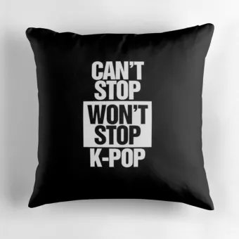 Kpop Throw Pillow Signature — Purple Edition