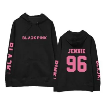 هودي سحاب Black Pink — إصدار "Signature" — Black Pink Black Hoodie