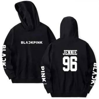 هودي سحاب Black Pink — إصدار "JENNIE" — Black Pink Black Hoodie