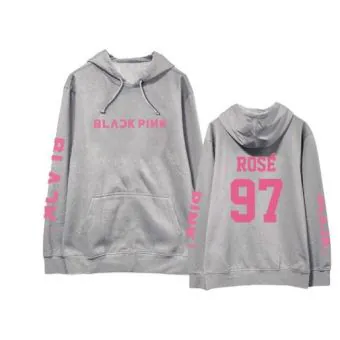 هودي يونيسكس Black Pink — إصدار "Signature" — Black Pink Black Hoodie
