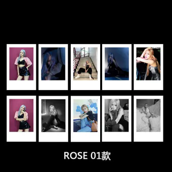 Black Pink Photocard Set ROSE Display Ready — Green Exclusive Ver.