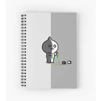 Bt21 Spiral Notebook — Black Classic Ver.