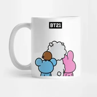 Bt21 Tumbler KOYA, SHOOKY, RJ & COOKY — Red Casual Ver.
