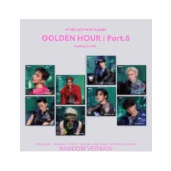 ألبوم ATEEZ 14th Mini Album GOLDEN HOUR Part.5 النسخة العشوائية DIGIPACK CD