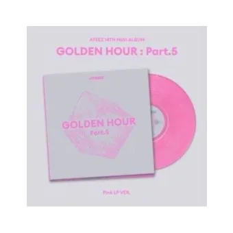 ATEEZ 14th Mini Album GOLDEN HOUR Part.5 Pink LP Ver. LP