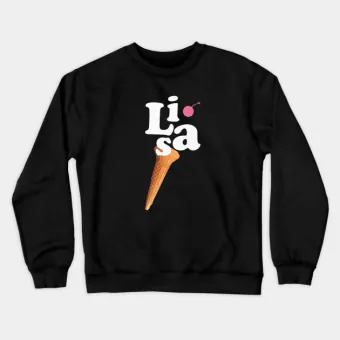Black Pink Sweatshirt LISA — White Casual Ver.