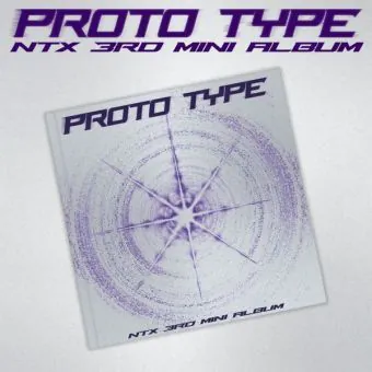 NTX PROTO TYPE album contents — includes photobook, QR card, frame card, sticker, and photocards