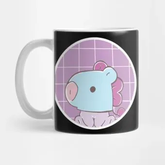 كوب سفر Bt21 — إصدار "MANG" — Bt21 Black Edition