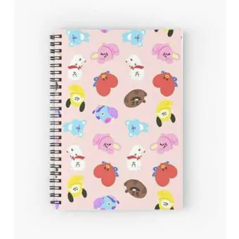 Bt21 Spiral Notebook — Pink Premium Ver.