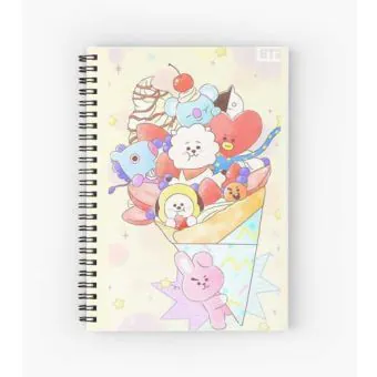 دفتر حلزوني Bt21 — إصدار "BT21" — Bt21 Limited Edition
