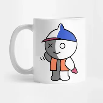 كوب سفر Bt21 — إصدار "VAN" — Bt21 Black Edition