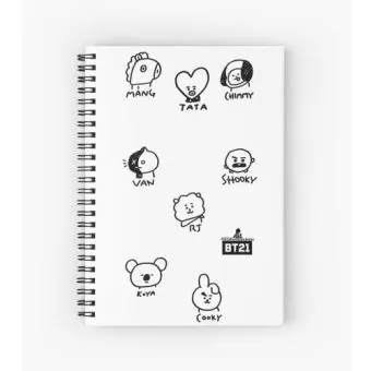 مفكرة Bt21 — إصدار "BT21" — Bt21 Limited Edition