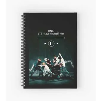 Bts Spiral Notebook — Navy Stylish Ver.