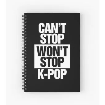 Kpop Spiral Notebook Signature — Black Classic Ver.