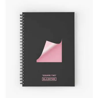 Black Pink Spiral Notebook Signature — Beige Classic Ver.