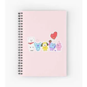 Bt21 K pop Notebook — Beige Premium Ver.