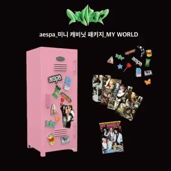 البوم اصلي aespa_MINI CABINET PACKAGE_MYWORLD