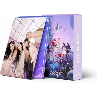 Aespa Photocard Set SAVAGE - Display Ready — Pink Limited Ver.