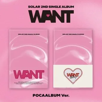 البوم اصلي Solar 2nd Single Album WANT POCAALBUM Ver