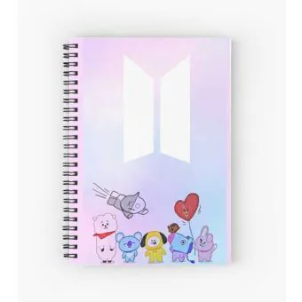 Bt21 K pop Notebook — Purple Limited Ver.