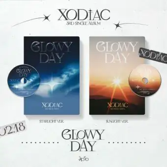 Official Album XODIAC 3rd Single Album GLOWY DAY Random Ver