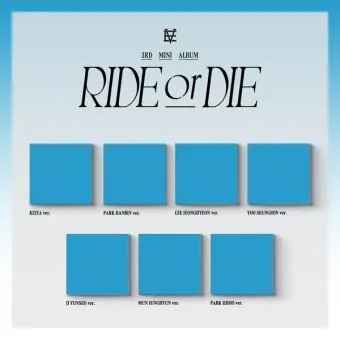 البوم اصلي النسخة العشوائية EVNNE 3rd RIDE or DIE Digipack Ver