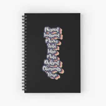 Twice Notepad All Members Names (Grid) — Beige Exclusive Ver.