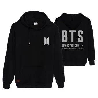 هودي سحاب Bts — إصدار "BTS" — Bts Black Hoodie