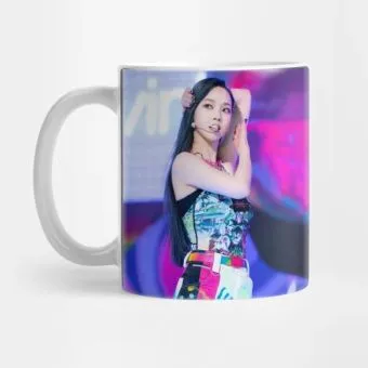 Aespa K pop Mug Karina — Navy Edition