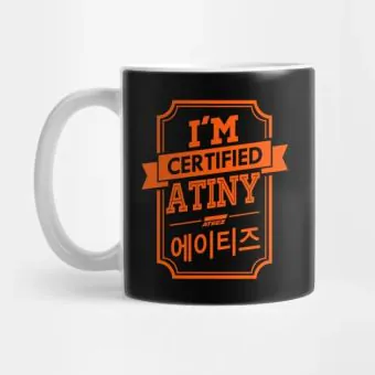 Ateez K pop Mug Certified ATINY — Silver Exclusive Ver.