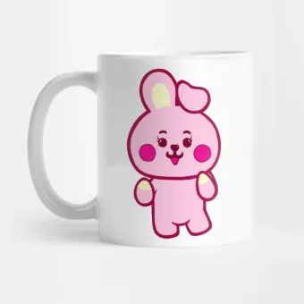 مج كيبوب Bt21 — إصدار "Photo Print" — Bt21 Black Edition