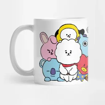 كوب معزول Bt21 — إصدار "BT21 ALL CHARACTER" — Bt21 Black Edition