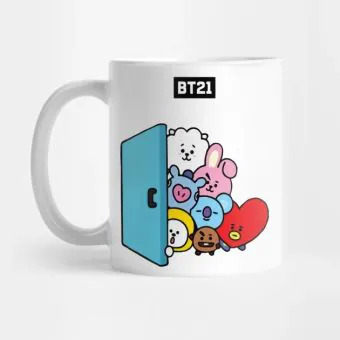 Bt21 Insulated Cup Photo Print — White Classic Ver.