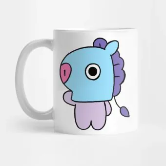 Bt21 K pop Mug MANG — Purple Premium Ver.