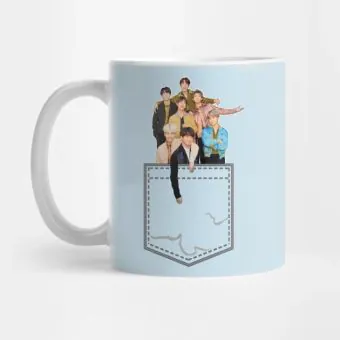 Bts K pop Mug Pocket Artwork — Retro Ver.