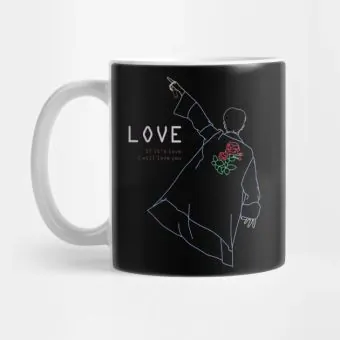 Bts K pop Mug Trivia Love — Red Retro Ver.