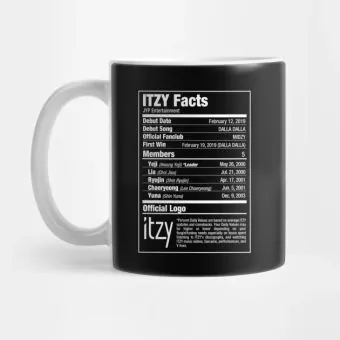 كوب معزول Itzy — إصدار "Facts" — Itzy Black Edition
