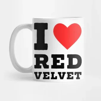 Red Velvet K pop Mug Minimal Logo — Silver Premium Ver.