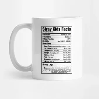 Stray Kids Tumbler Nutritional Facts — Navy Edition