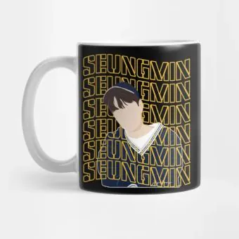 Stray Kids K pop Mug Illustrative Artwork — White Exclusive Ver.