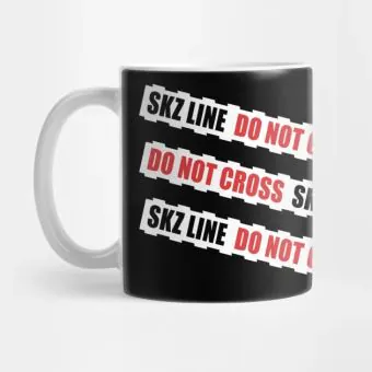 Stray Kids K pop Mug SKZ LINE DO NOT CROSS — Navy Classic Ver.