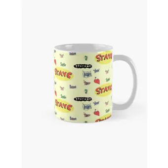 Stayc Tumbler All Members Names — Silver Deluxe Ver.
