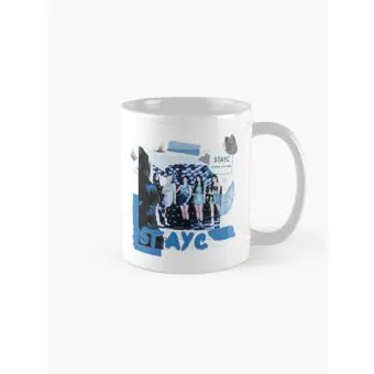 Stayc K pop Mug Luv.Com — Black Retro Ver.