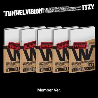 غلاف ألبوم ITZY TUNNEL VISION نسخة الأعضاء العشوائية